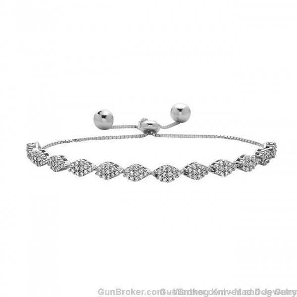 Yagi Designs Bracelet.Simulated Diamonds.WhiteGold.DiamondShape.Y5*REDUCED*-img-0