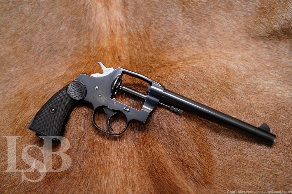 Colt New Service .45 LC 7.5” SA/DA Revolver NO CYLINDER, MFD 1914 C&R-img-0