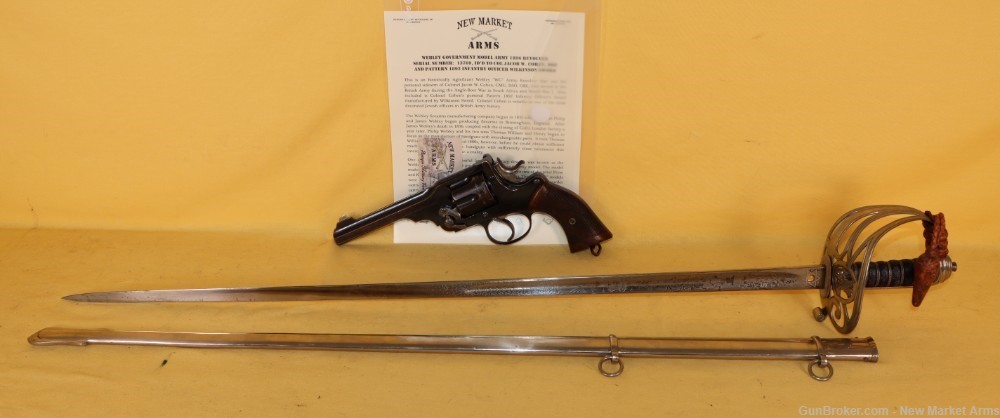 Historic Grouping British Col Jacob W. Cohen, DSO, Revolver & Sword-img-0