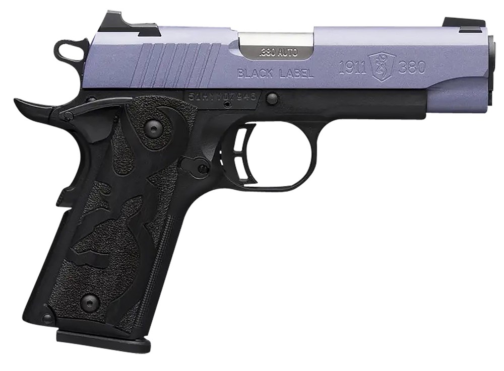 Browning 1911 Black Label Compact Frame 380 ACP 10+1, 3.63 Matte Stainless -img-0