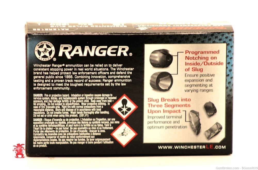 12 GA LE RANGER WINCHESER Premium 3-Way Segmenting 2¾" 1OZ 12ga SLUGS 5 RDS-img-3