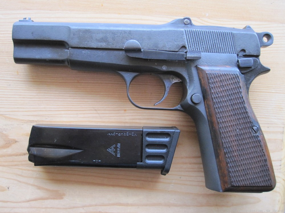 fixer-upper WW2 FN P35 hi power 9mm with tangent sight Wa140-img-0