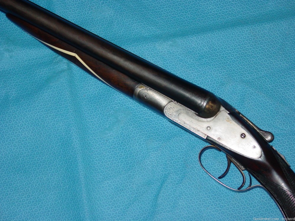 L.C Smith Quality 1 10 Gauge Side by Side Shotgun-img-8