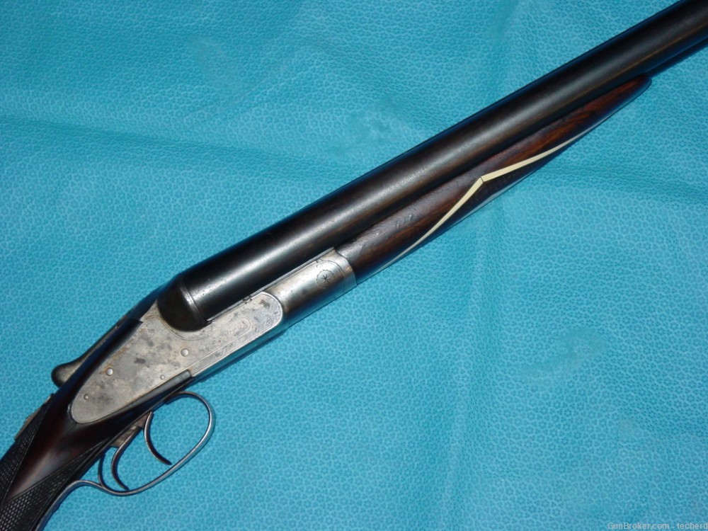 L.C Smith Quality 1 10 Gauge Side by Side Shotgun-img-4