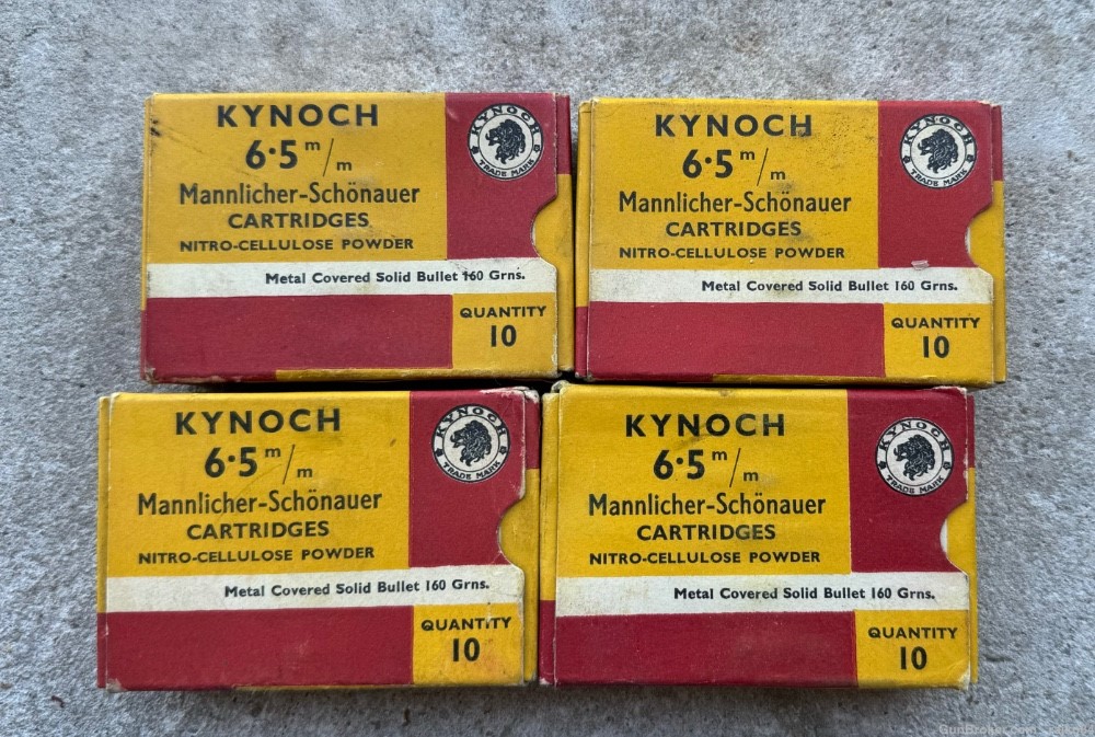 Great kynoch 6.5mm mannlicher schonauer 40 rounds 160 grain-img-0