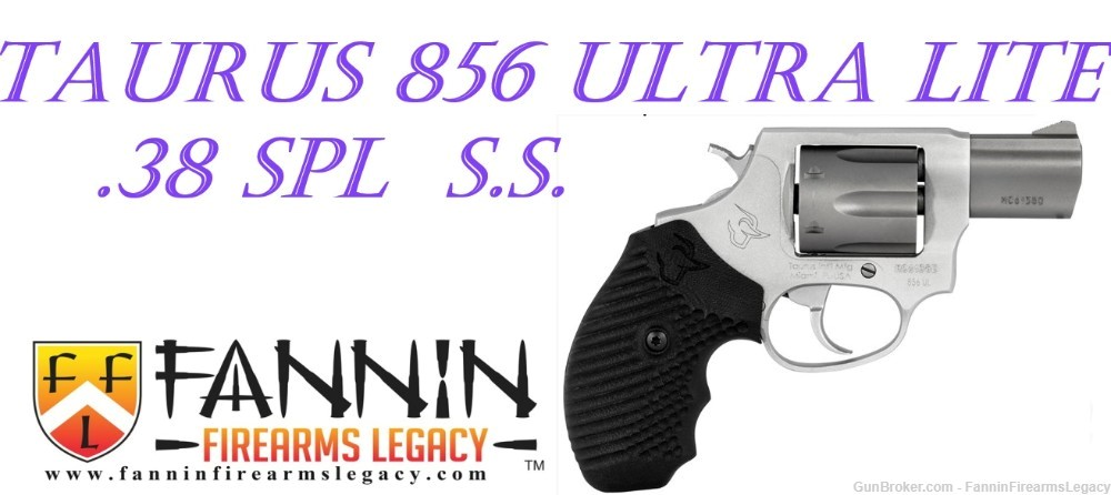 Taurus 856 ULTRA LITE 38SPl SS VZ 2" 2-856029ULVZ06 OP2 GRIP 38 Special-img-0