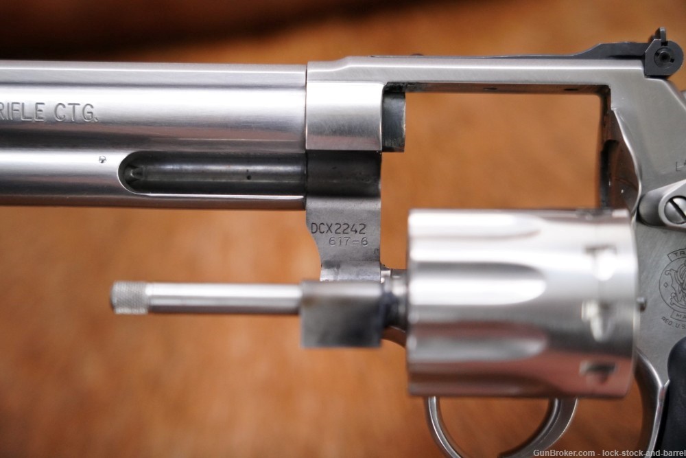 Smith & Wesson S&W Model 617-6 160578 .22 LR 6" DA/SA Stainless Revolver-img-13