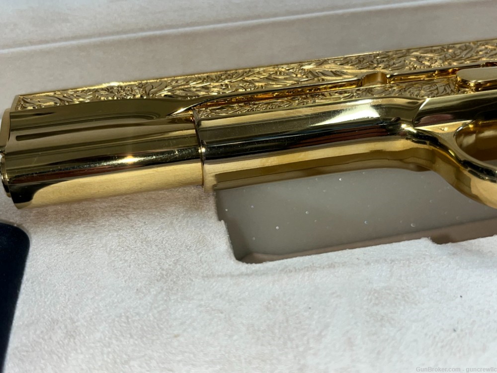 Seattle Engraving Colt 1911 Govt Italian Renaissance 24K Gold 45ACP Layaway-img-7