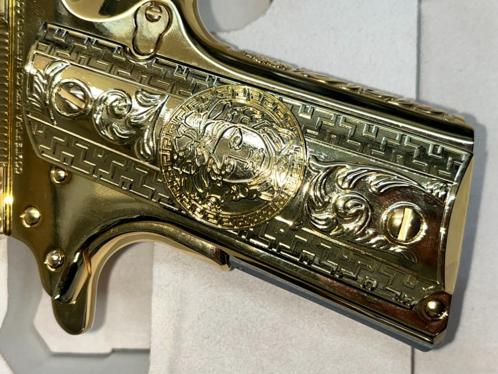 Seattle Engraving Colt 1911 Govt Italian Renaissance 24K Gold 45ACP Layaway-img-12