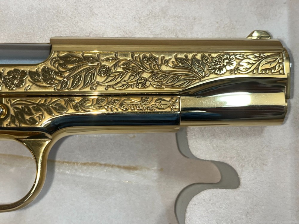 Seattle Engraving Colt 1911 Govt Italian Renaissance 24K Gold 45ACP Layaway-img-14