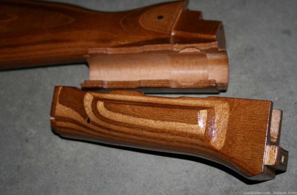 AK Furniture Set Stock Handguard Grip Laminated Wood AKM AK-47 AK-74 NEW-img-2