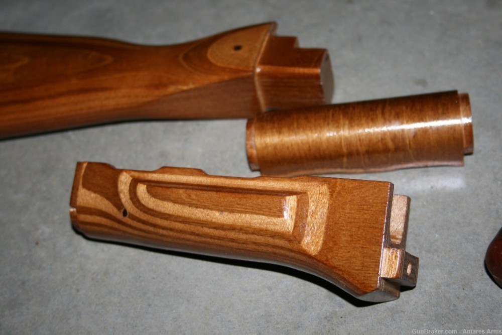 AK Furniture Set Stock Handguard Grip Laminated Wood AKM AK-47 AK-74 NEW-img-3