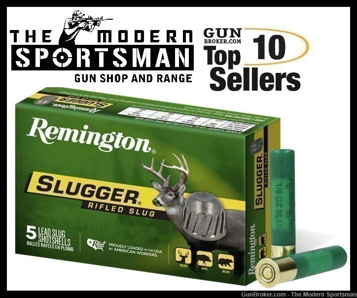 Remington 410 Gauge Shotgun Ammo Slugger Rifled Slugs 410 Bore SP410RS-img-0