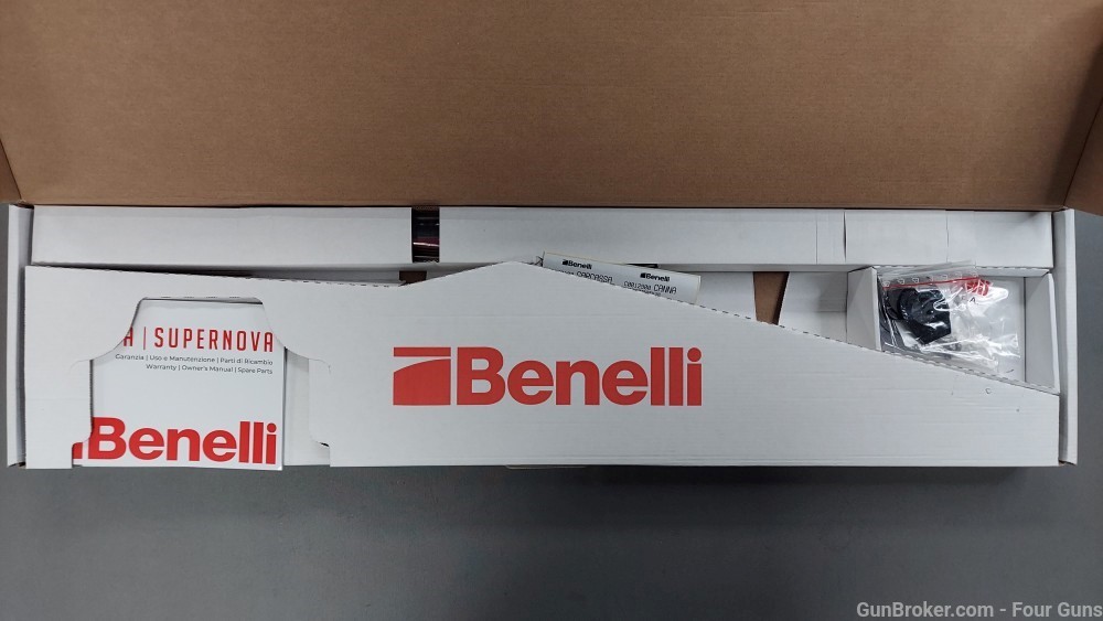 Benelli SuperNova 12 Ga 28" Barrel Black Synthetic 4 Rd Pump Action Shotgun-img-2