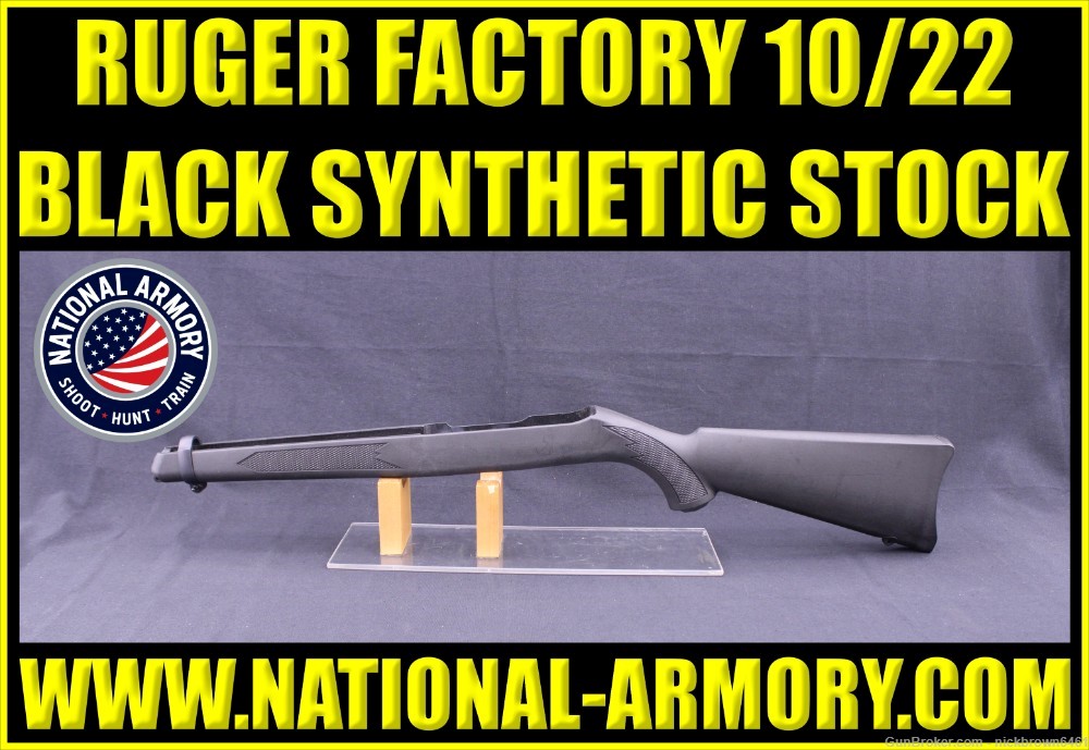 RUGER 10/22 BLACK SYNTHETIC STOCK STRUM LIKE NEW-img-0