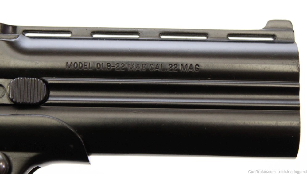 Davis Ind. DLB-22 3.5" Barrel 22 Mag Two Shot Derringer Black w/ Box-img-4