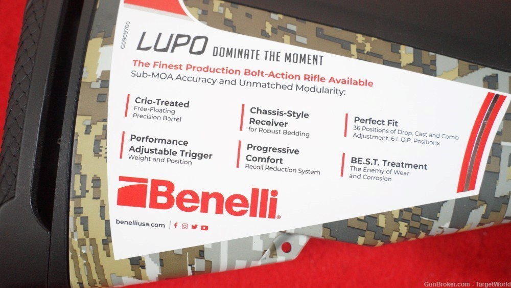 BENELLI LUPO BE.S.T.  BOLT ACTION RIFLE 6.5 CREEDMOOR 5 ROUNDS (BEN11992)-img-31