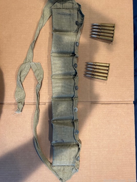 1944 German 7.9mm Ammo - 70 round bandoliers in stripper clips-img-0