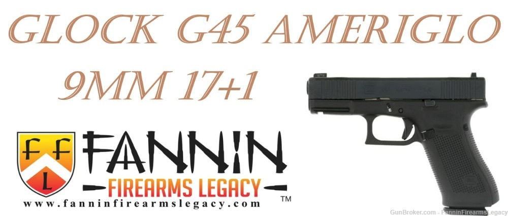 Glock G45 9MM 17+1 AMERIGLO ULTIMATE CARRY SIGHT TALO 3 Magazines Included-img-0