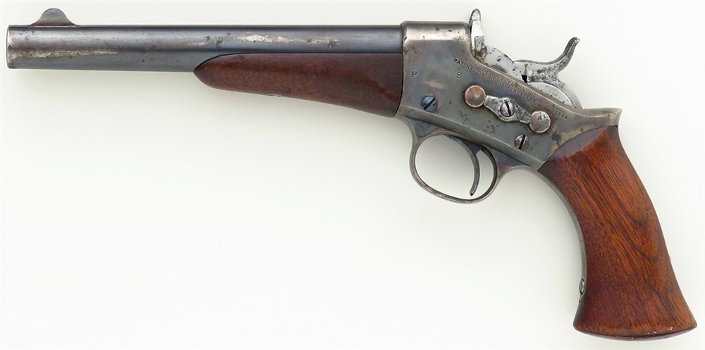 Remington 1871 Army Rolling Block .50 Centerfire pistol, cartouche, layaway-img-1