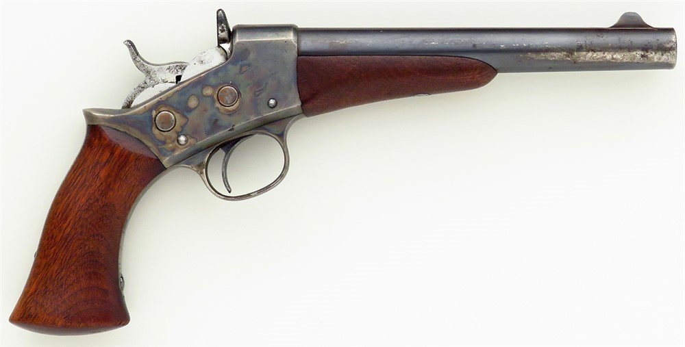 Remington 1871 Army Rolling Block .50 Centerfire pistol, cartouche, layaway-img-0