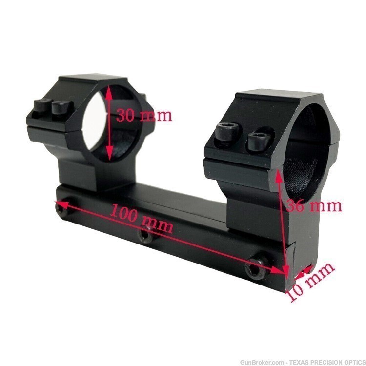 One Piece Magnum Airgun Air Rifle Scope High Mount for 30mm body tube-img-1