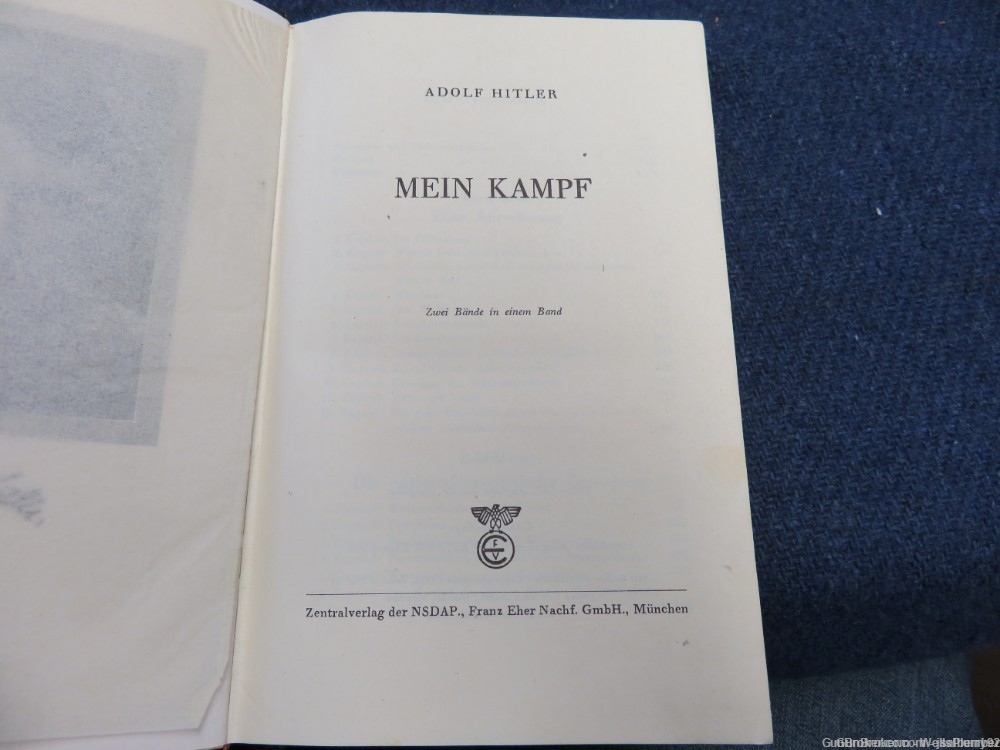GERMAN WWII MEIN KAMPF ORIGINAL BOOK DATED 1942 EDITION WEDDING DEDICATION-img-12