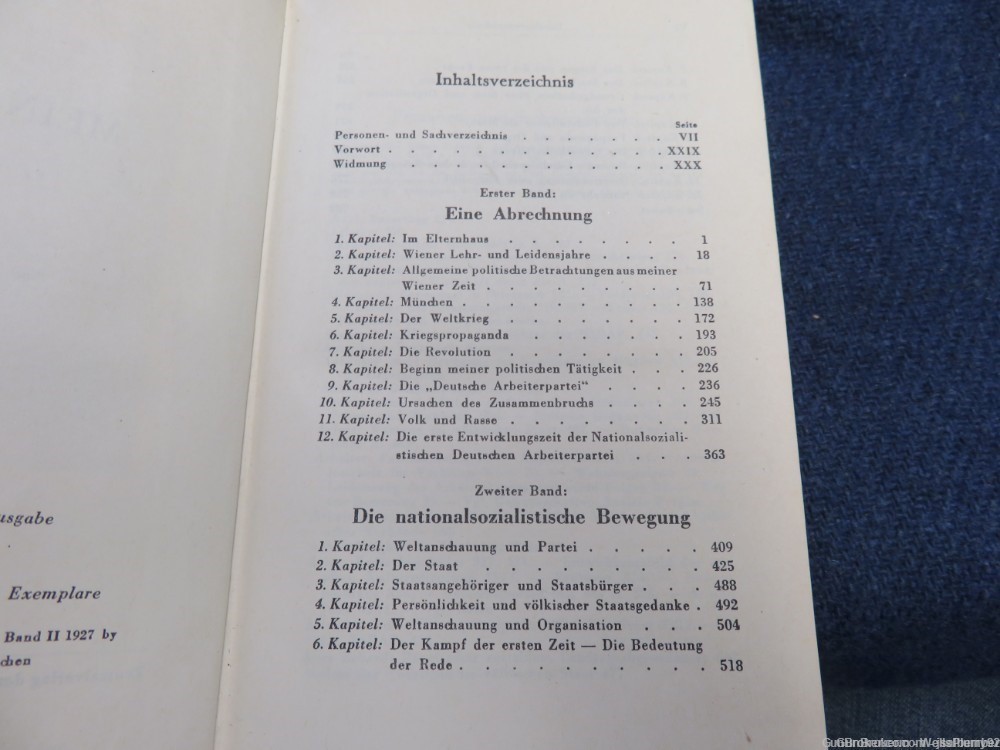 GERMAN WWII MEIN KAMPF ORIGINAL BOOK DATED 1942 EDITION WEDDING DEDICATION-img-14