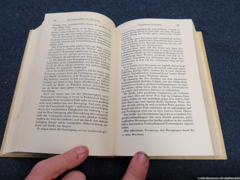 GERMAN WWII MEIN KAMPF ORIGINAL BOOK DATED 1942 EDITION WEDDING DEDICATION-img-17