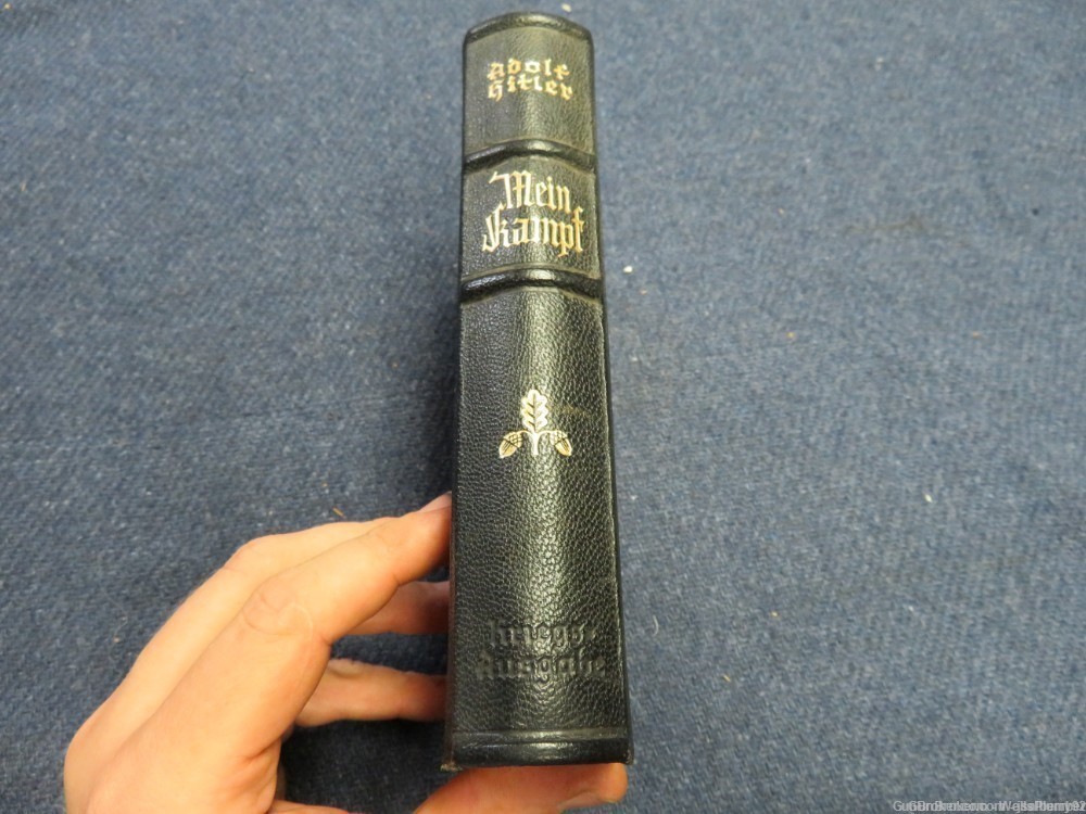GERMAN WWII MEIN KAMPF ORIGINAL BOOK DATED 1942 EDITION WEDDING DEDICATION-img-2