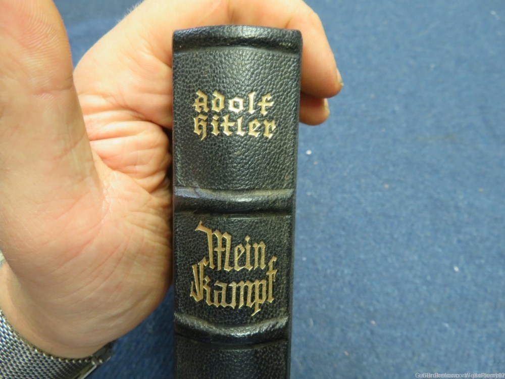 GERMAN WWII MEIN KAMPF ORIGINAL BOOK DATED 1942 EDITION WEDDING DEDICATION-img-3