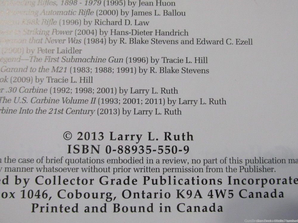 THE U.S. CARBINE INTO THE 21st CENTURY WAR BABY III BY LARRY RUTH SIGNED -img-5