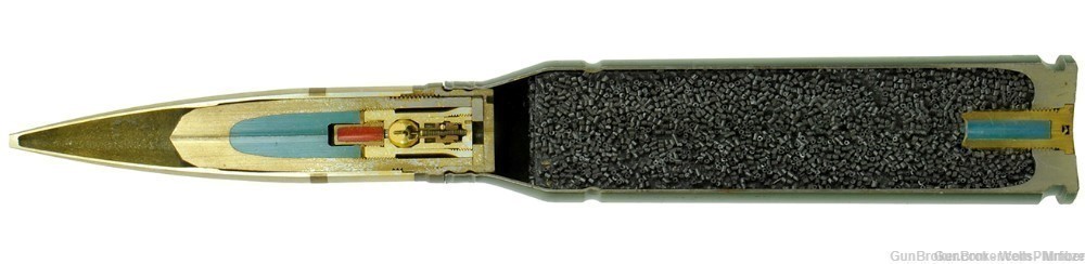 SWISS 35mm x 228 APHE-SD FOR GEPARD AA-TANK GUN SYSTEM CUTAWAY INERT-img-0
