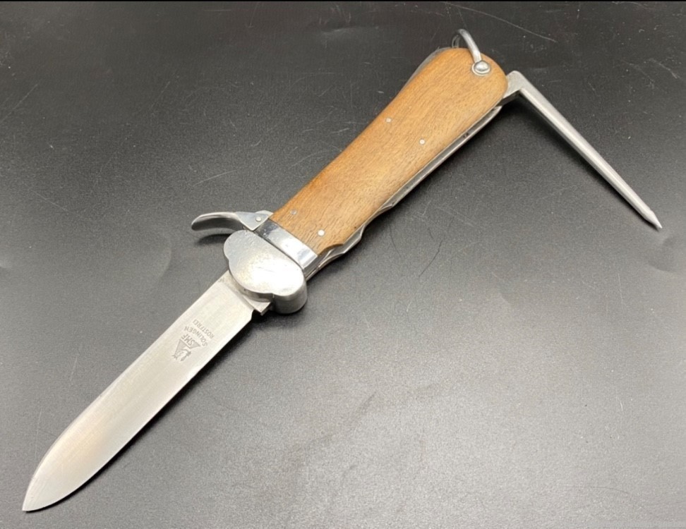 GERMAN WWII LUFTWAFFE PARATROOPER KNIFE SMF MAKER (EXCELLENT CONDITION)-img-1