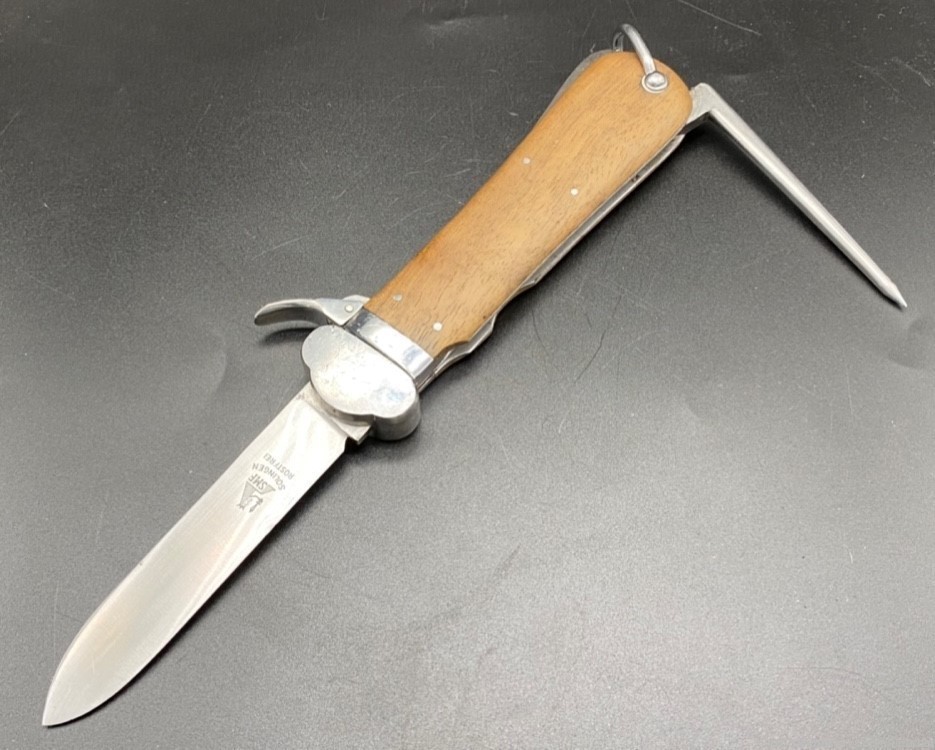 GERMAN WWII LUFTWAFFE PARATROOPER KNIFE SMF MAKER (EXCELLENT CONDITION)-img-0