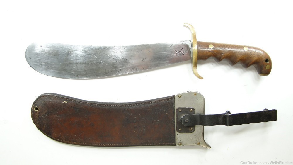 US HOSPITAL CORPS MODEL 1904 BOLO KNIFE WITH ORIGINAL LEATHER SHEATH 1910-img-2