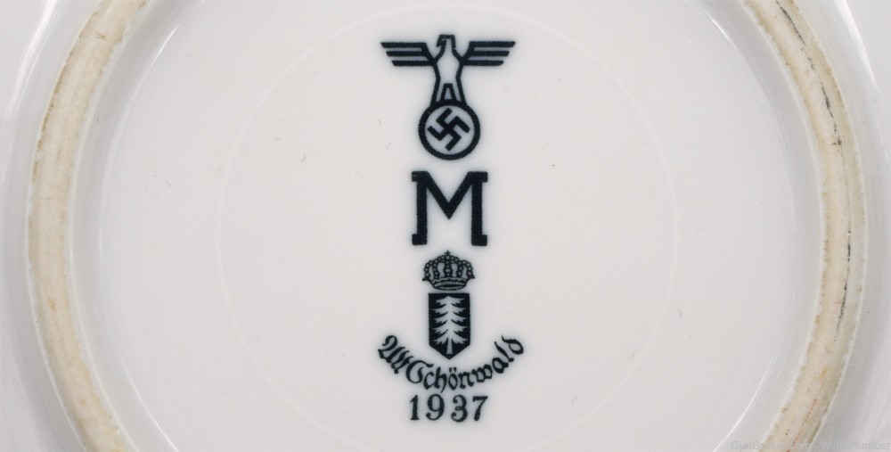 GERMAN WWII KRIEGSMARINE MESS HALL GALLEY BOWL DATED 1937 (RARE)-img-2