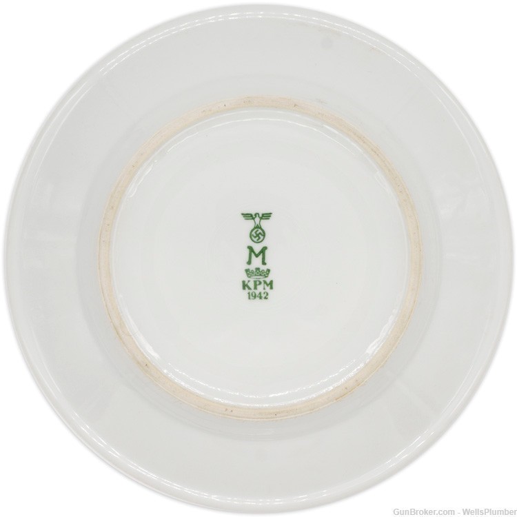 GERMAN WWII KRIEGSMARINE MESS HALL PLATE GALLEY PLATE DATED 1942 (RARE)-img-1