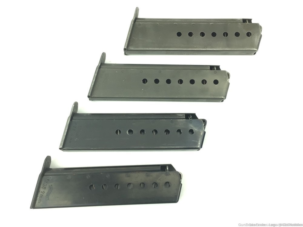 (4 TOTAL) WALTHER P-38 FACTORY 9MM MAGAZINE P.38 (NICE)-img-0