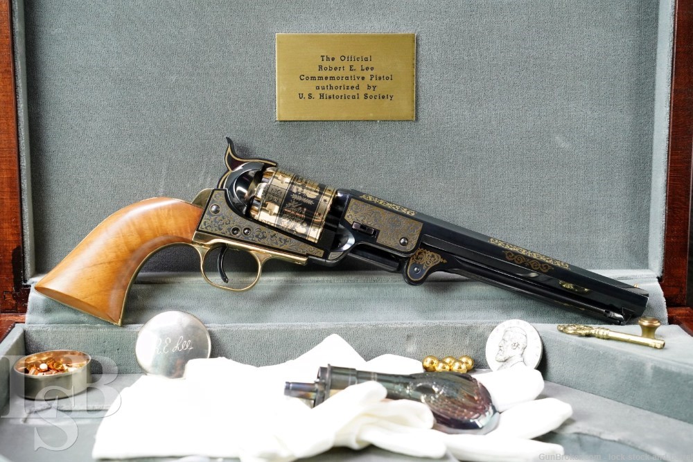 Williamsburg US Historical Robert E. Lee 1851 .36 Cal Revolver, ATF Antique-img-0