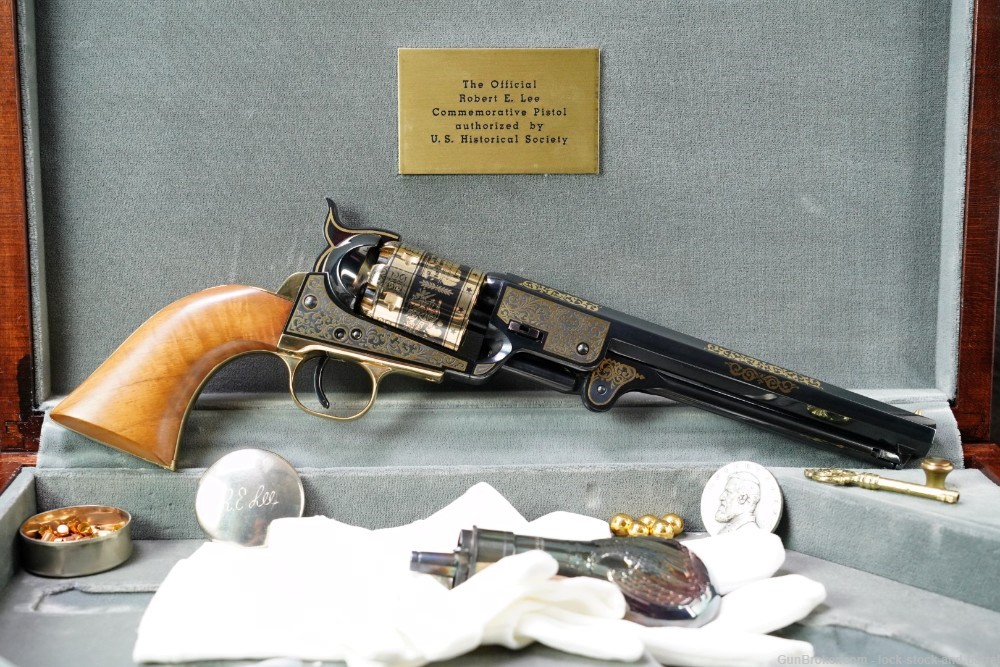 Williamsburg US Historical Robert E. Lee 1851 .36 Cal Revolver, ATF Antique-img-2