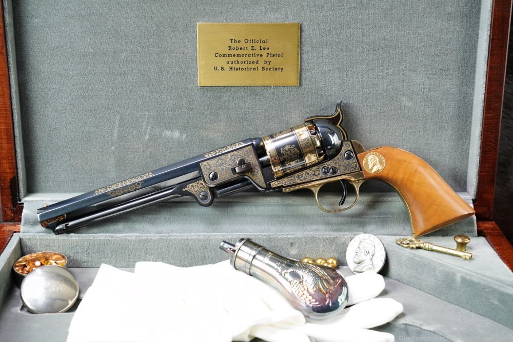 Williamsburg US Historical Robert E. Lee 1851 .36 Cal Revolver, ATF Antique-img-3