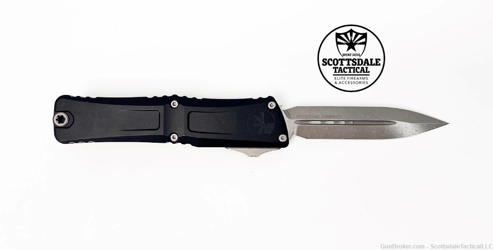 Microtech Combat Troodon D/E Gen III Apocalyptic Out The Front Knife-img-0