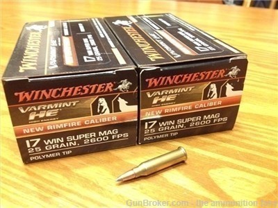 Ammunition Fairy !  17 WSM Winchester 25gr HE #100-img-0