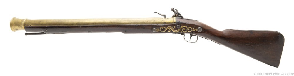 Large 18th Century British Flintlock Musketoon (AL7051)-img-5