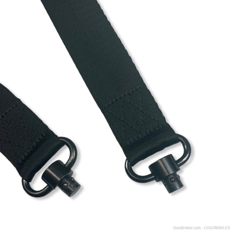 M+M Industries: Two Point Sling Quick Adjust – Black - with QD Swivels-img-4