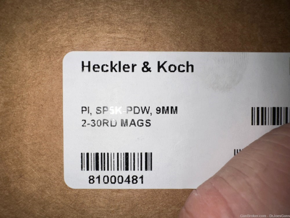 HECKLER AND KOCH (HK USA) SP5K-PDW 9MM-NEW-img-12