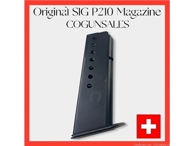 Original Swiss made SIG P210 Magazine 8 round 9mm for 210 Pistols SIG Sauer
