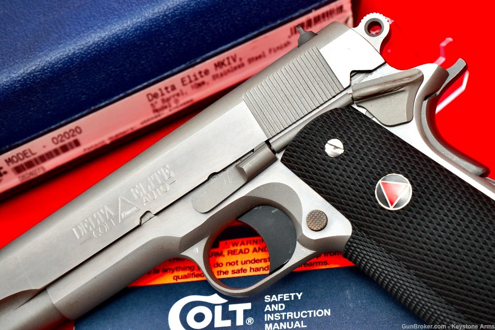 Awesome Colt Delta Elite 10mm Model 02020 w/ Original Case As New-img-4