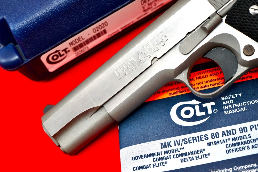 Awesome Colt Delta Elite 10mm Model 02020 w/ Original Case As New-img-3